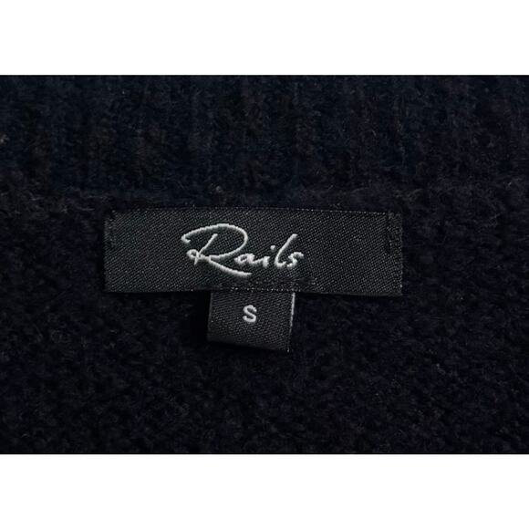 Rails Kana Star Wool Cashmere Blend Long Sleeve Sweater Midnight Ivory Size S - Picture 8 of 10